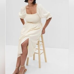 ANDREE Cream Prairie Maxi Dress. Size Large